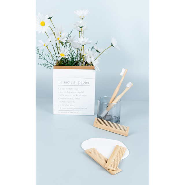 Bamboo Hair Comb Wide ToothBrush Handmade Bamboo Wood Anti-Static for Detangling Styling Wet Dry Curly Thick Wavy Straight Hair