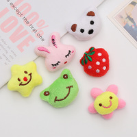 Mini jouets en peluche de petite taille, Animal en peluche, personnalisé et mignon avec tête de dessin animé, accessoires pour chaussettes de bébé, chapeaux, vente en gros, pièces