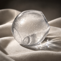 Abat-jour en verre bulle fait main personnalisable, accessoire d'éclairage, grande quantité disponible