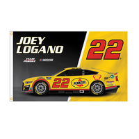 Aozhan Race Car Racing Flag Drapeau extérieur à carreaux 3x5 Holiday NASCAR Bannière personnalisée