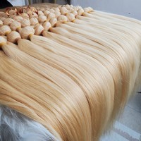 Mèches péruviennes lisses blondes 613 — noble, mèches de cheveux 100 vierges, ajustables, meilleure qualité