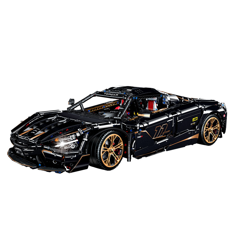Guly 10625 3658pcs 1:8 MOC Sport Racing CAR Model 720S with Motor