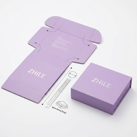 Boîte à accessoires capillaires magnétiques personnalisée, boîte en carton pliable de luxe, emballage cadeau romantique, boîte à pinces à cheveux haut de gamme avec logo