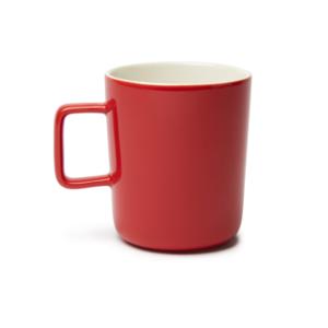 Tazza Excelsa in Porcellana Stile Nordico Trendy 11x10x8 Cm Rossa - Product Image 1
