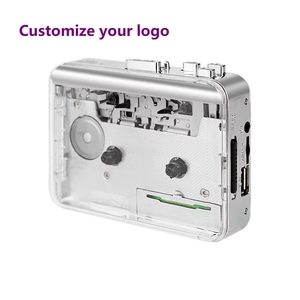 Lecteur de cassettes portable transparent en promotion avec fonction d'inversion automatique et haut-parleur intégré pour la maison et le bureau - Product Image 1