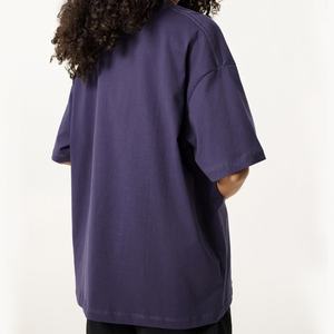 เสื้อยืดคอกลมผ้าคอตตอนพิมพ์ดิจิตอล100% ทรงโอเวอร์ไซส์น้ำหนักเบาสีทึบออกแบบโลโก้ได้ตามต้องการ - Product Image 4