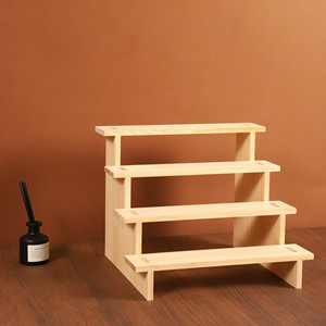 Multi Tiered <b>Wooden</b> <b>Desk</b> Storage Rack 5 Layer Cup Holder For Tea Set And Stationery Organizing Shelf - Product Image 3