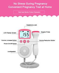 Detector de Latidos Fetales, Monitor de Corazón para Bebés, Doppler <span class=keywords><strong>Fetal</strong></span> para Embarazadas - Product Image 4