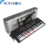 Suministro Directo de Fábrica, Órgano Eléctrico Personalizado BD-669D de 61 Teclas, Teclado de Piano Electrónico, Teclas con Iluminación y Función Sustain, Portátil, Incorporado