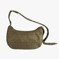 Sac à main en tissu de nylon matelassé à bandoulière pour femmes de mode vintage Sac à bandoulière de grande capacité avec fermeture à glissière Style vestimentaire