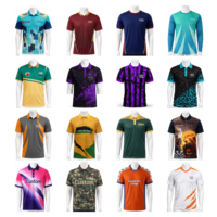 Polo personnalisé PNG 50 avec impression intégrale, motif oiseaux et fleurs polynésiens, maillot d'équipe