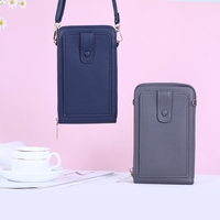 Tas Dompet Ponsel Layar Sentuh Baru untuk Wanita, Dompet Selempang Penyimpan Kartu Tunai untuk Wanita