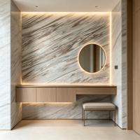 Grande dalle de marbre naturel poli, découpe sur mesure pour îlot de cuisine, comptoir, meuble de salle de bain, table basse, plateau de meuble