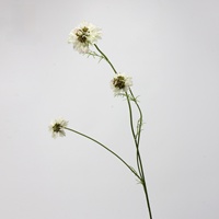 LO-629 Groothandel Rustieke Stijl Kunstmatige Scabiosa-bollen Kunstbloemen voor Thuis Bruiloft Tafel Bloemstuk Decoratie