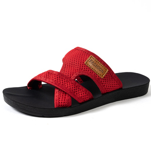 Sandales plates pour femmes, couleur unie, mode printemps, légères, confortables, dessus en maille, <span class=keywords><strong>chaussures</strong></span> décontractées d'été à bout ouvert - Product Image 5
