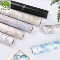 Rouleau de papier peint autoadhésif en PVC de 45cm de largeur autocollant et papier de contact adhésif pour décoration murale