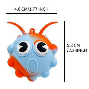Giocattolo Antistress in Silicone con Occhi Saltellanti, Palla Antistress per Bambini da 5 a 7 Anni e Adulti, Marca QF, Modello QF8 - Product Image 6