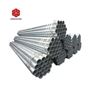 Zhenxiang Wholesale welded galvanized steel round pipe high precision Gi Sch40 3 inch steel pipe from china factory