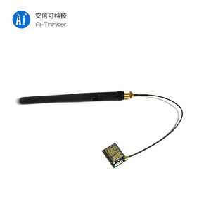 Câble d'extension d'antenne Wi-Fi Ai-Thinker, antenne externe à tige noire avec gain de 2 dBi, connecteur SMA - Product Image 3