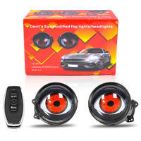 Phare LED de voiture avec yeux de démon, écran LED programmable pour modification DIY, yeux clignotants