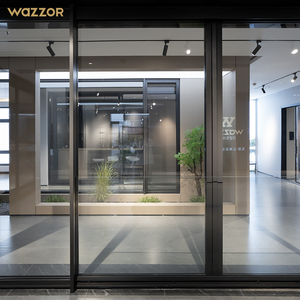 Wazzor Primera Clase Calidad Apartamento Moderno Espejo Deslizante Puerta Vidrio - Product Image 4