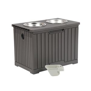 Köpek Maması Saklama Kabı ve Mama Kabı - Komple Evcil Hayvan Besleme İstasyonu Seti |   Dayanıklı Yapı |   Pratik Tasarım - Product Image 6