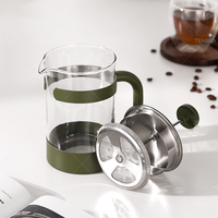 Presse à café française multifonctionnelle Tenrey Presse à café à thé avec verre borosilicaté résistant à la chaleur