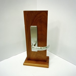 Loquet de porte universel réversible pour salle de bain avec poignée chromée satinée, ensemble de serrure à mortaise pour intérieur - Product Image 3