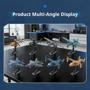 Modèle d'avion en alliage série J35, <span class=keywords><strong>avions</strong></span> à hélices en métal moulé sous pression, train d'atterrissage, pièces rotatives, jouet avec missiles - Product Image 6