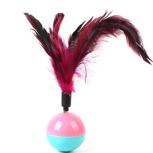 Juguete masticable transfronterizo <span class=keywords><strong>de</strong></span> PVC para <span class=keywords><strong>gatos</strong></span> y perros con palo <span class=keywords><strong>de</strong></span> plumas <span class=keywords><strong>de</strong></span> pollo para autoentretenimiento y alivio del aburrimiento - Product Image 2