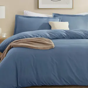Ultra Soft Luxurious Comforter Cover All Season Lightweight Down Alternative Bed Set for Men Women