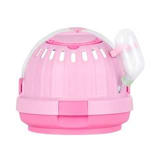 Piccola gabbia per animali domestici in plastica per animali da compagnia portante portatile da esterno da viaggio gabbia per criceti con manici forcc <span class=keywords><strong>rat</strong></span> criceto - Product Image 1