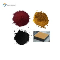Couleur différente pigment d'oxyde de fer rouge pour la peinture ciment béton brique