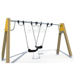 Kaiqi Sân Chơi Ngoài Trời Nhỏ Trẻ Em Gỗ Nhựa Bài Ngoài Trời <span class=keywords><strong>Swing</strong></span> Sets Đối Với Sân Sau Vườn Trường Học Theme Park - Product Image 2