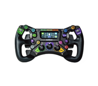 Volant de course SIM en fibre de carbone CONSPIT 300 GT 300 mm (11,8 pouces) avec retour de force pour les courses GT et d'endurance