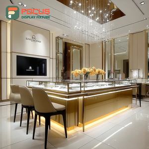 High Visibility Shopping Mall Jewelry Display Cabinet Wood <b>Frame</b> Commercial Store Display Cabinet - Product Image 2