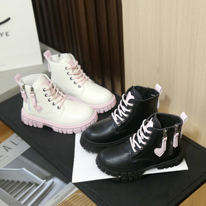 Botas de Princesa con Cierre de Cremallera Lateral y Cordones, de Piel Sintética, para Niñas Mayores, Modelo Nuevo 26-37 - Product Image 5