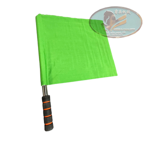 Bandera ajustable con mango de esponja roja y verde para eventos ecuestres - Product Image 2