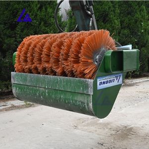 Balayeuse rotative hydraulique pour le nettoyage des routes avec godet pour mini-chargeuse - Product Image 2