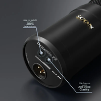 Microphone professionnel ICON Dynamic 7B XLR filaire pour l'enregistrement, les audiobooks, la diffusion et les blogs