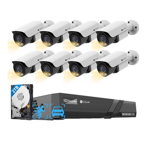 Sistema di Telecamere di Sicurezza 4COVR a 8 Canali 4K POE con HDD da 2TB, 8X 8MP, Audio Bidirezionale, AI, Visione Notturna a Colori per Esterni, Videosorveglianza CCTV - Product Image 1