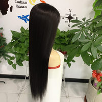 Perruque de qualité supérieure en soie, 100% cheveux humains vierges, douce et lisse, confortable à porter