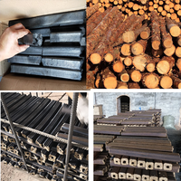 Machine de fabrication de briquettes de biomasse entièrement automatique pour déchets de bois et sciure de bois, moteur à vis, capacité 200-400 kg/h, économie d'énergie