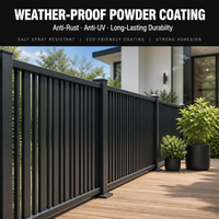 Panneau de clôture en aluminium à barres verticales pour piscine extérieure, jardin, cour arrière, clôture de sécurité thermolaquée