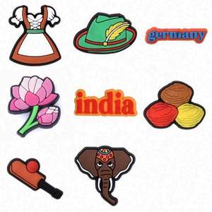 Plage dessin animé australien mexique Puerto NETA porte-bonheur breloques décoration de noël pour <span class=keywords><strong>sandales</strong></span> cadeaux de fête de noël - Product Image 4