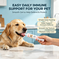 Gel de soutien immunitaire pour chiens et chats, pâte nutritionnelle Omega3, renforce l'immunité et la brillance du pelage