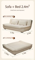 Modernes Luxus-Schlafsofa Konvertierbar Klappbar Multifunktionales Schlafsofa für Wohnzimmermöbel