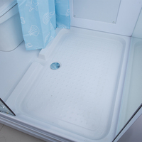 Cabine de douche tout-en-un au design simple, unité de salle de bain préfabriquée modulaire complète