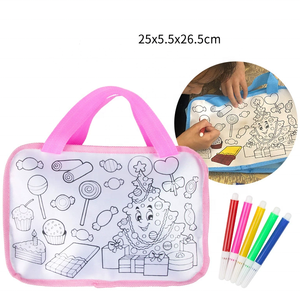 Jouets éducatifs bricolage dessin sac à dos bricolage jouets avec 5 stylo gros Animal CartoonStyle enfants sac de dessin personnalisé - Product Image 4