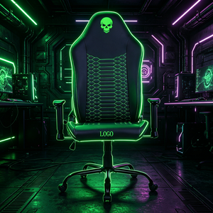Silla <span class=keywords><strong>Gamer</strong></span> Ejecutiva Ajustable de Cuero Negro para Oficina, Silla Giratoria Reclinable para Niños, Muebles de Oficina de Alemania - Product Image 6
